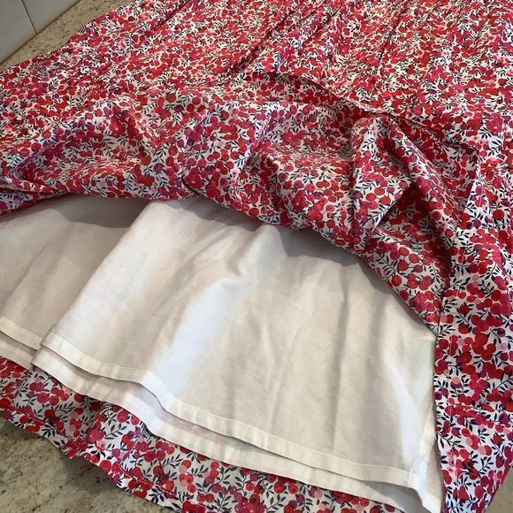 J. Crew x Liberty Fabric Red, Pink and White Sleeveless Dress Size Small - Picture 7 of 11